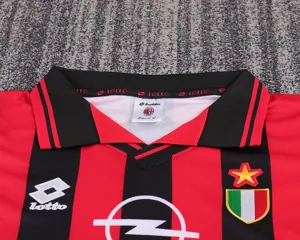 96-97 AC Milan Home Retro Kid Kits Youth Apparels AAAAJersey Supplier Yupoo 9