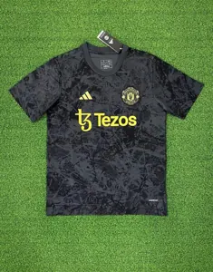 23-24 Manchester United Stone Roses Pre-Match Size-S-4XL Jersey Yupoo 2