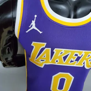 New Lakers Jordan Young #0 Theme Purple Round Neck 6