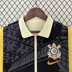 2024 Corinthians Trench Coat Reversible Windbreaker Double-Sides Jacket Soccer AAAAJersey Yupoo 3