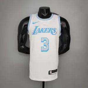 New Lakers DAVIS#3 Crew Neck Retro Limited Edition White