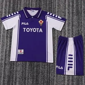 99-00 Fiorentina Home Retro Kid Kits Youth Apparels AAAAJersey Supplier Yupoo