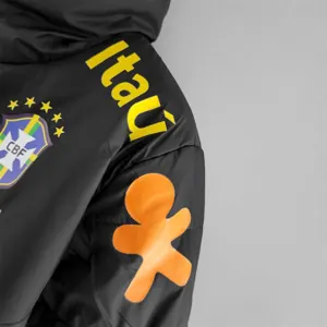 2022 Brazil Cotton Jacket Black 3