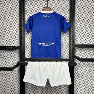 24-25 Real Oviedo Home Kid Kits Youth Apparels Football AAAAJersey Yupoo 3