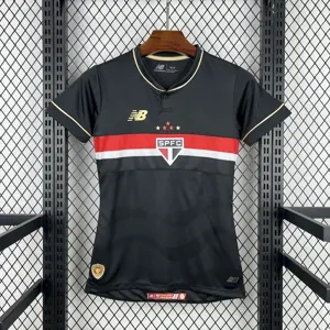 25-26 Woman Sao Paulo Second Away Lady Shirt Soocer Uniform AAAAJersey Dropship Yupoo