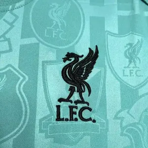 24-25 Liverpool Green Training Kit Football AAAAJersey Yupoo S-2XL 1