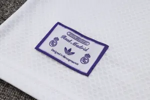 25-26 Real Madrid Polo White Training Kits Football Tracksuits 3