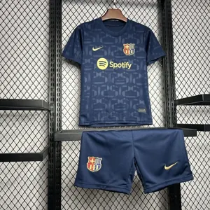 24-25 Barcelona 125th Anniversary Edition Kid Kits Youth Apparels Football AAAAJersey Yupoo 4