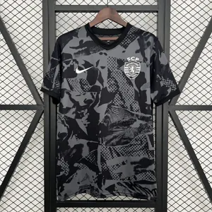 25-26 Sporting Lisbon Training Kit Football Uniform Black Shirt AAAAJersey Supply Yupoo