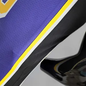75th Anniversary TOSCANO #95 Los Angeles Lakers Jordan Purple NBA Jersey 4