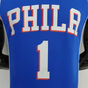 75th Anniversary Philadelphia 76ers HARDEN#1 Blue NBA Jersey 5