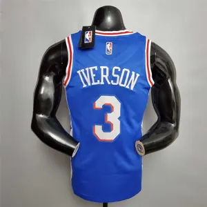 Iverson #3 Detroit Pistons blue 6