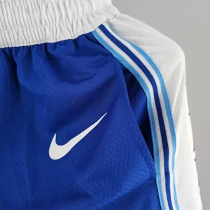 Los Angeles Lakers retro NBA Shorts Blue White Trim 4