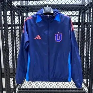 25-26 Universidad de Chile Navy Windbreaker Jackets Yupoo