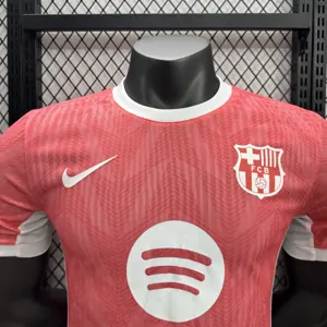 25-26 Barcelona Red Special Edition Kit Player Version Shirt Soccer AAAAJersey Dropship Yupoo 1