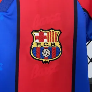 95-97 Barcelona Home Retro Kid Kits Youth Apparels AAAAJersey Wholesale Yupoo 3