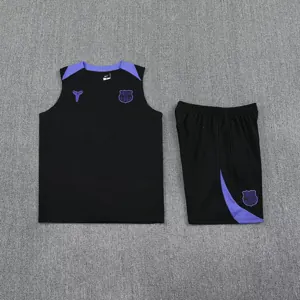 25-26 Barcelona x Kobe Bryant Training Kits Football Vest Suit 2