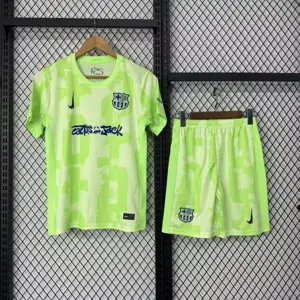 24-25 Barcelona Third Travis Scott Edition Kid Kits Youth Apparels Soccer Jersey