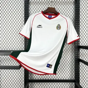 2002 Mexico Mens Away Football Retro Kit Vintage T-Shirt AAAAJersey Wholesale Yupoo 8