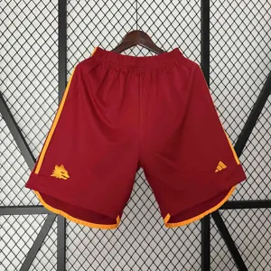 23-24 Roma Home Shorts Football Uniform AAAAJerseys Dropshipping Yupoo
