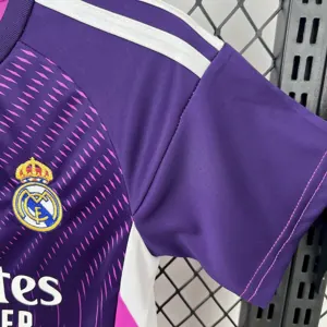 25-26 Real Madrid Purple Goalkeeper Kid Kits Youth Apparels AAAAJersey Wholesale Yupoo 6