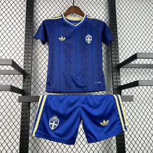 2026 World Cup Sweden Away Kids Kit Football Youth Apparels AAAAJersey Supply Yupoo 7 4
