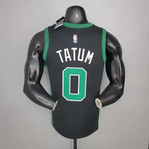 TATUM #0 Celtics White Jordan theme black 3