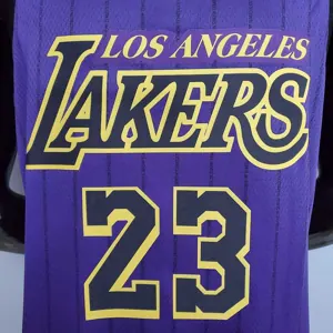 James #23 Lakers Round neck purple 2