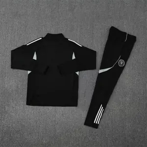 25-26 Inter Miami Black Training Kits Long Football Tracksuits 1