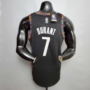 Durant #7 Brooklyn Nets City version black 4