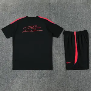 26-27 PSG Aldult Kit Football Black Training Tracksuit Yupoo 5 3