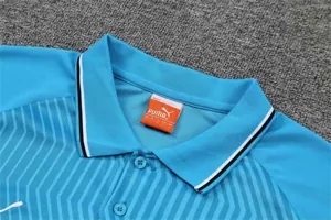 Polo Marseille sky blue stripes 3