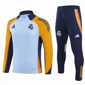 24-25 Real Madrid Long Sleeve Training Suit Football Shirts