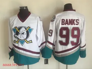 Anaheim Ducks retro ice hockey jersey M-3XL 阿纳海姆鸭队复古冰球服 3