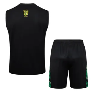 2024 Brazil Christ the Redeemer Green Vest Kit Soccer AAAAJersey Yupoo 2