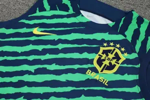 2022 Brazil vest training suit green 4