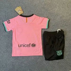 20-21 Barcelona Third Retro Kid Kits Youth Apparels Soccer AAAAJersey Yupoo 1