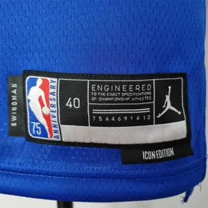 75th Anniversary McGrady #1 Orlando Magic Blue NBA Jersey 5