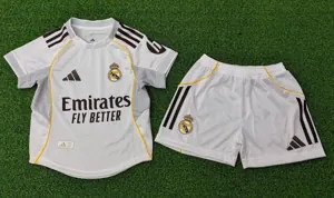 25-26 Real Madrid Home Player Version Kid Kits Youth Apparels AAAAJersey Dropship Yupoo