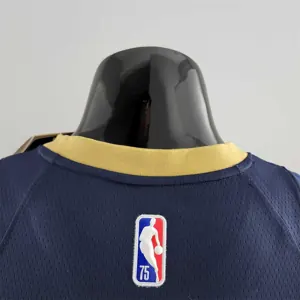 75th Anniversary New Orleans Pelicans Williams #1 Navy Blue NBA Jersey 6