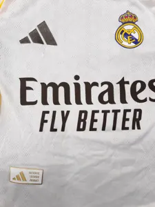 25-26 Real Madrid Home Player Version Kid Kits Youth Apparels AAAAJersey Dropship Yupoo 1