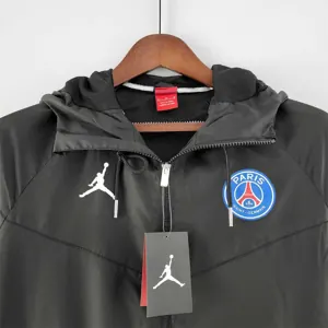 22-23 PSG black windbreaker-1 3