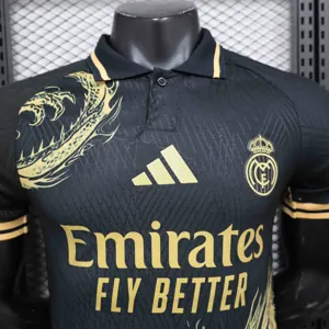 24-25 Real Madrid Dragon Black Special Edition Player Version Shirt AAAAJersey Supplier Yupoo 4