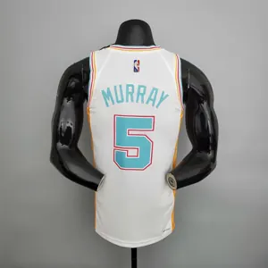 2022 season Murray#5 Spurs City Edition white 8