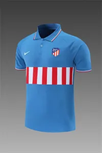 Atletico Madrid Polo sky blue with red and white 10