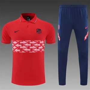 Atletico Madrid Polo red chest print 13