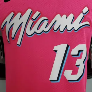 ADEBAYO#13 Miami Heat V-neck pink 5