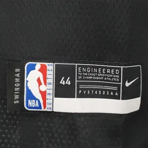 2021 JAMES#6 Los Angeles Lakers Black Latin Black NBA Jersey 4