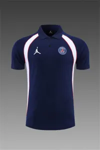 Polo Jordan PSG sapphire blue and white 16