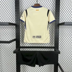 25-26 Barcelona Away Kid Kits Youth Apparels AAAAJersey Supply Yupoo 11